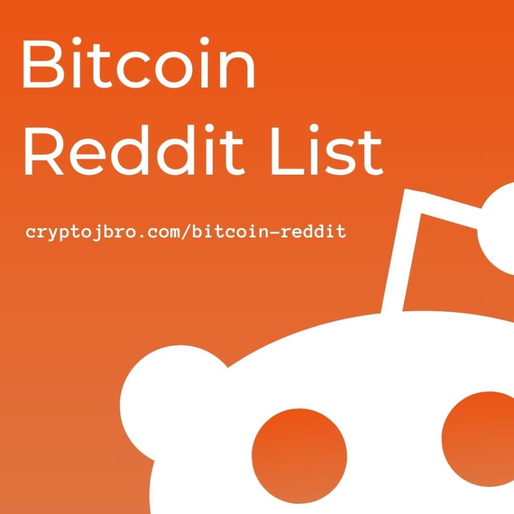 Bitcoin Reddit List